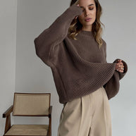Palazzo pants in cream/olive/white
