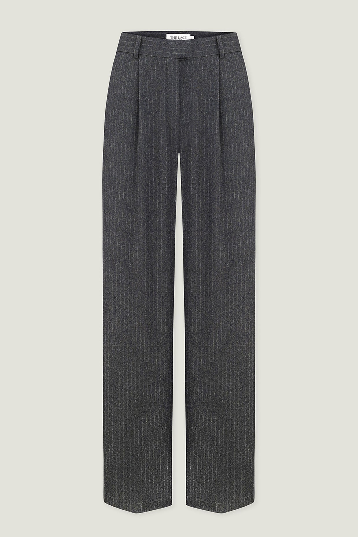 Woolen palazzo trousers in gray