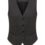 Classic dark gray vest with stripes