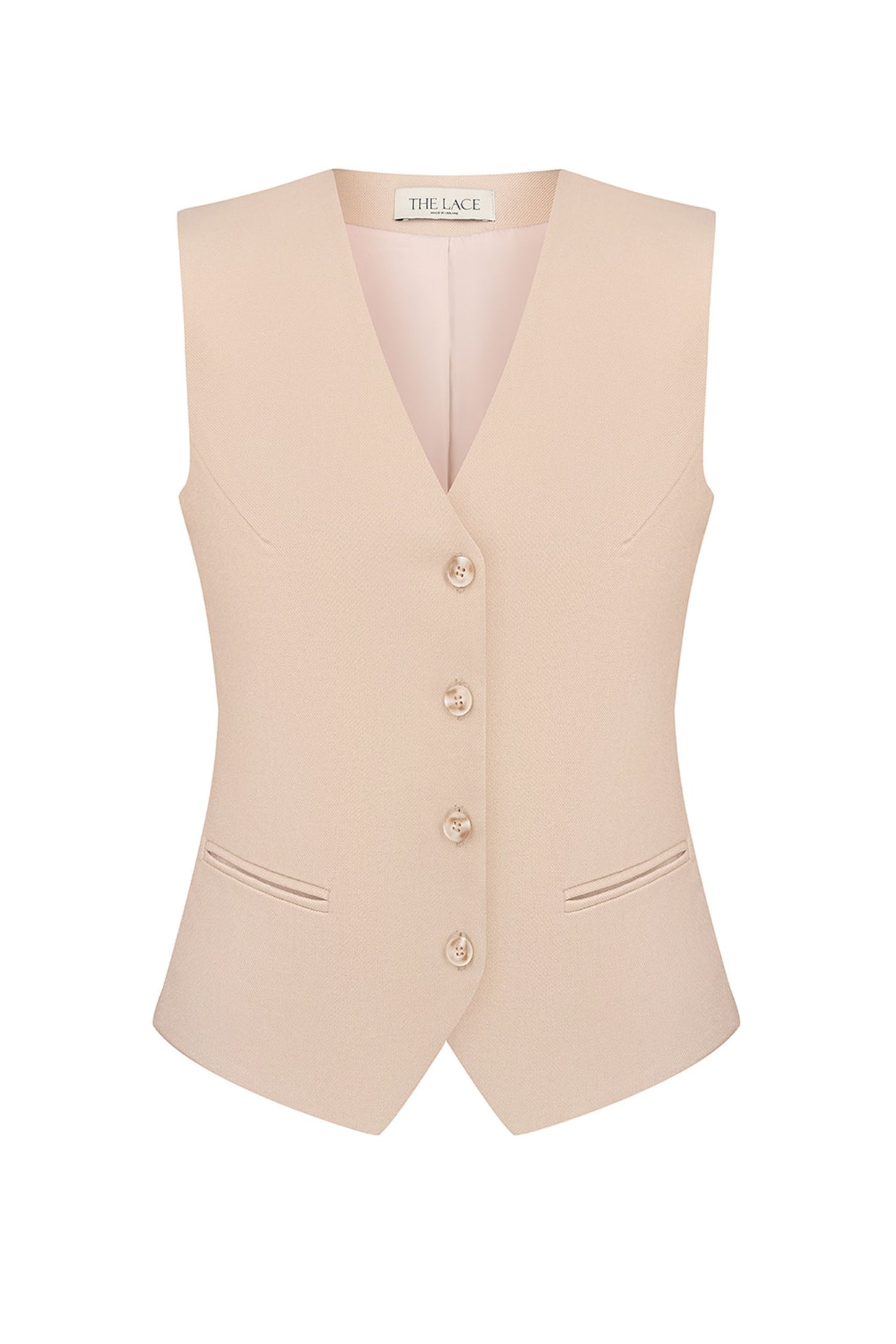 Classic vest in sand color