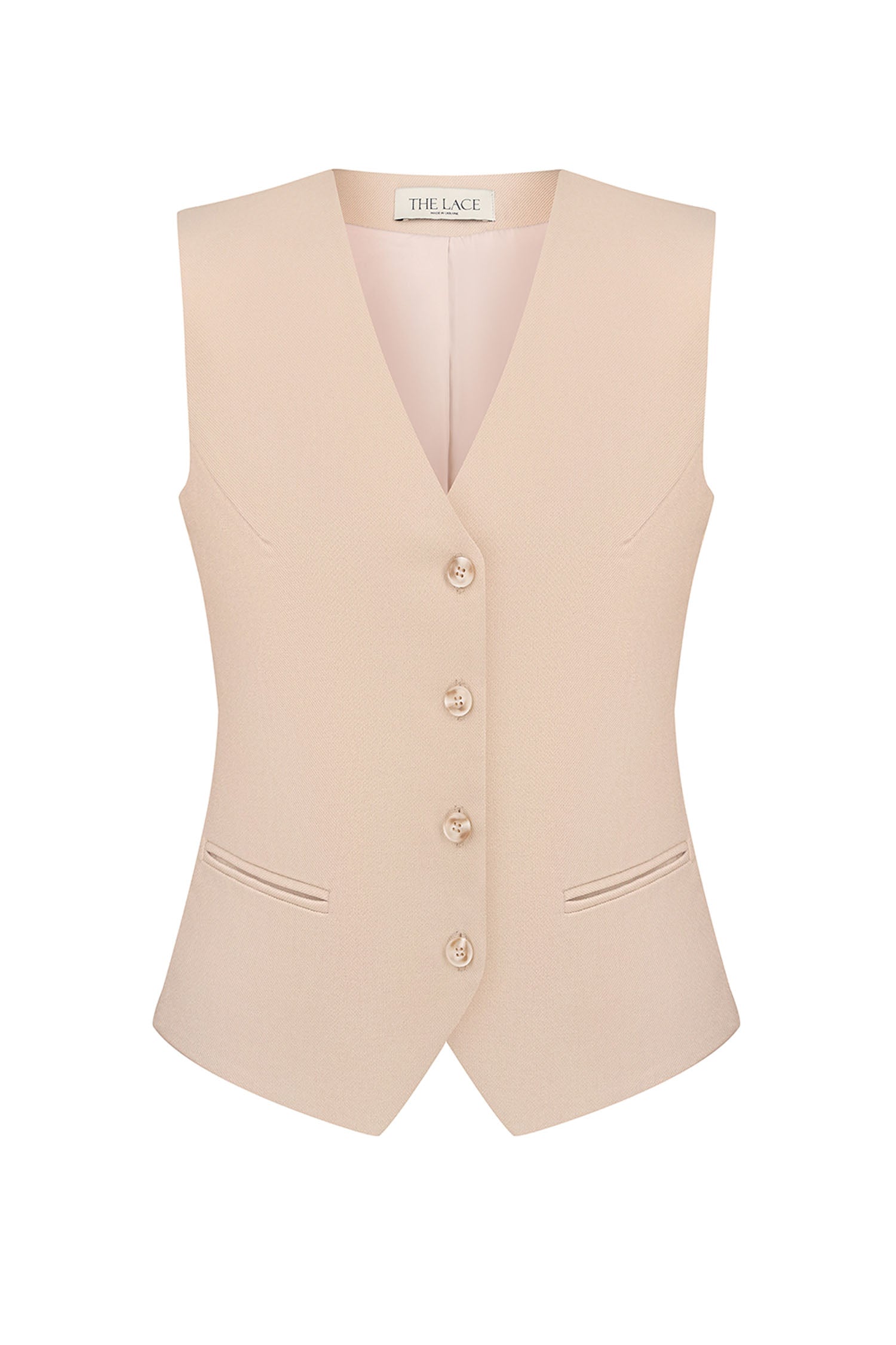 Classic vest in sand color