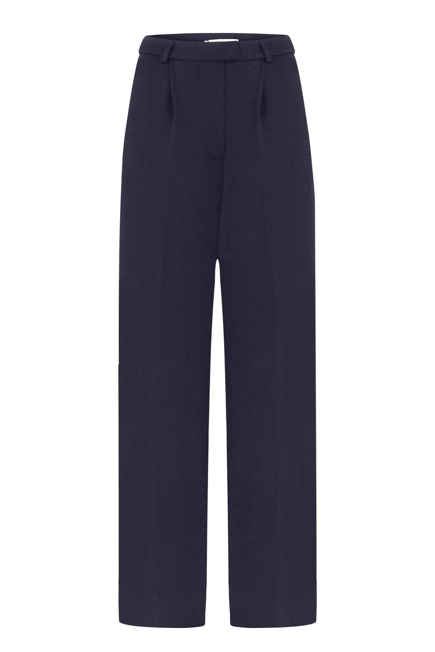 Palazzo pants in cappuccino/navy blue/black