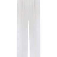 Palazzo pants in cream/olive/white