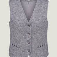 Сlassic woolen vest in gray