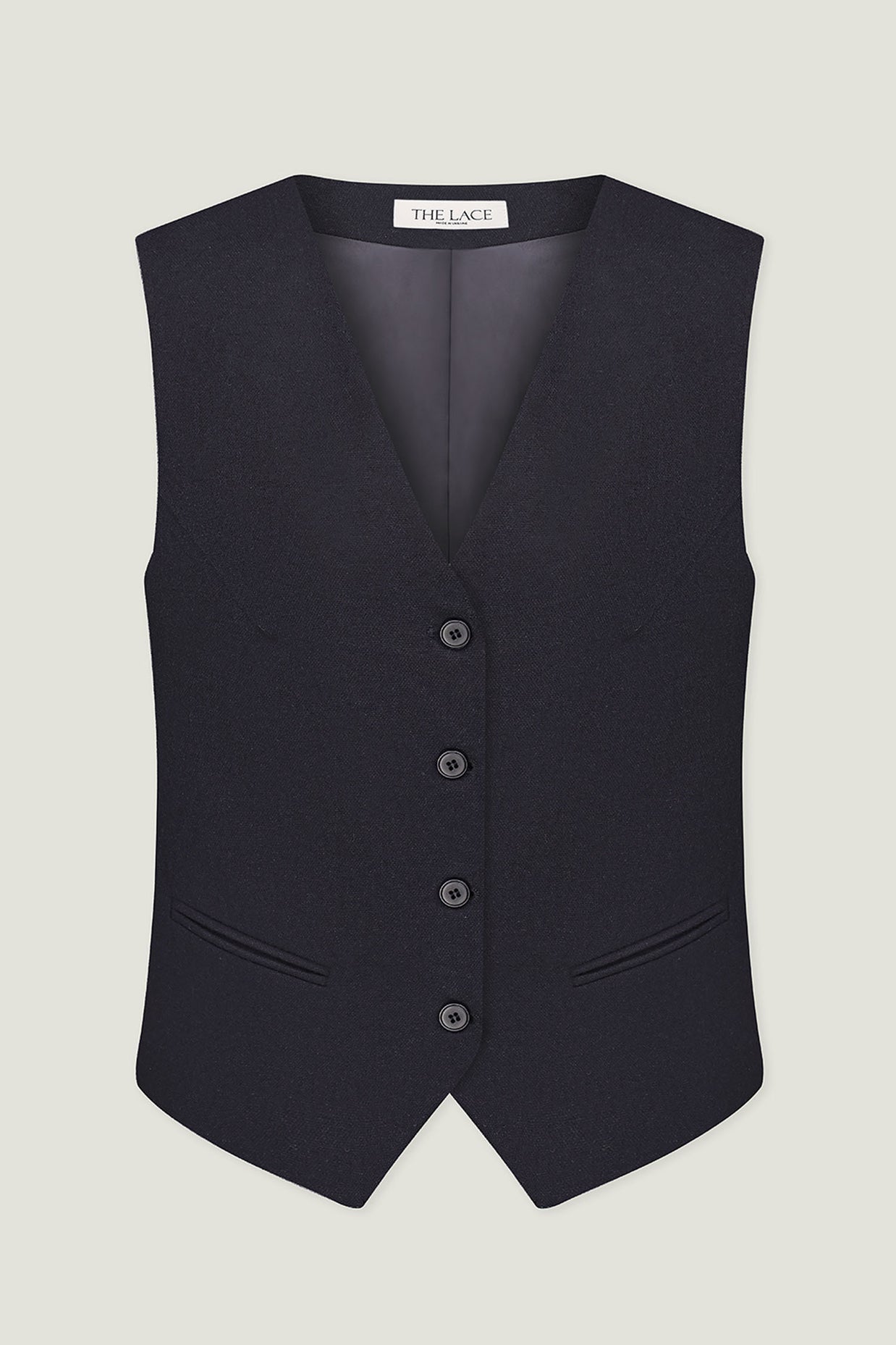 Сlassic woolen vest in gray