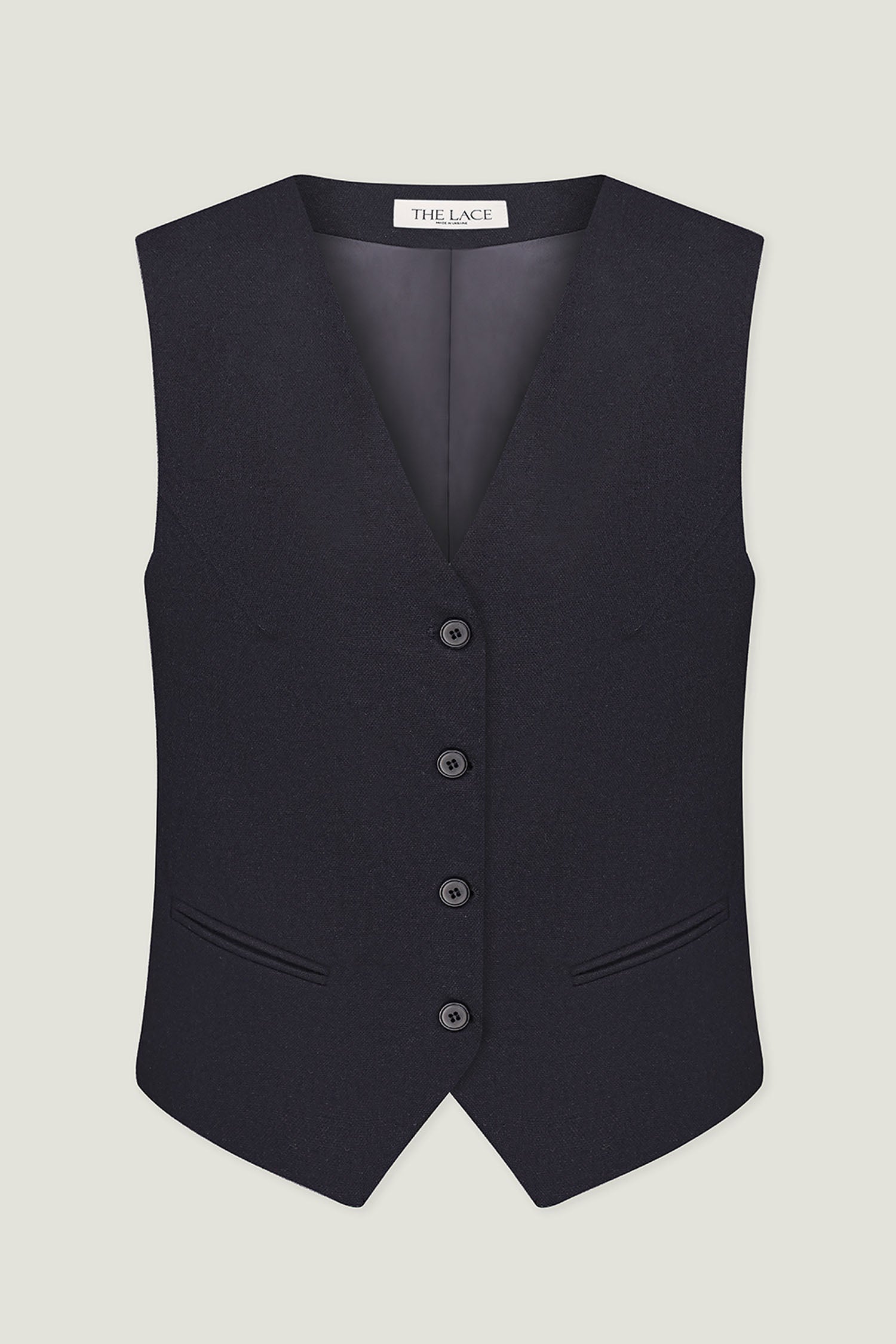 Сlassic woolen vest in gray