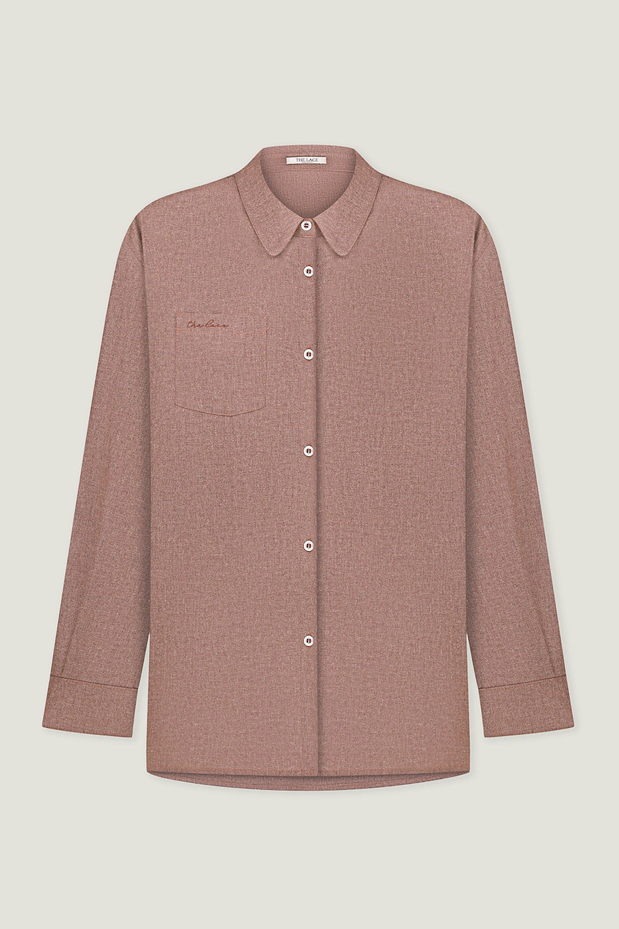 Сhocolate shirt with patch pocket
