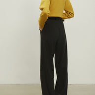 Woolen palazzo trousers in gray