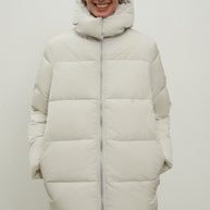 Women's free-cut jacket in light gray color