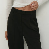 Palazzo pants in cappuccino/navy blue/black