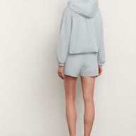 Oversized anorak jacket in blue