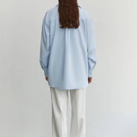 Palazzo pants in cream/olive/white