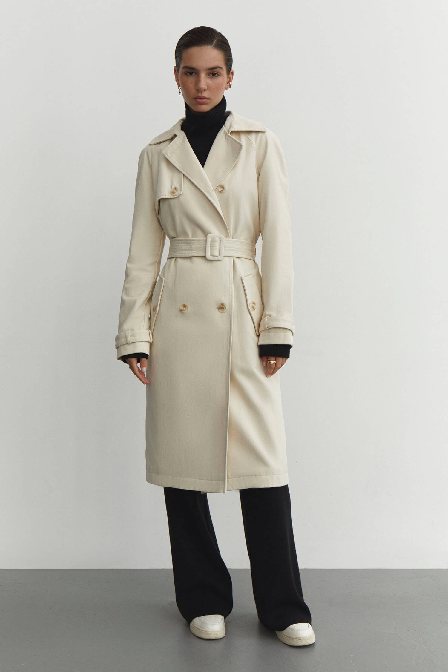 Trenchcoat in nude/cream