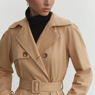 Trenchcoat in nude/cream