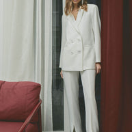 Pants with front slits