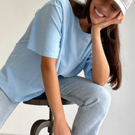 Basic oversized t-shirt in white