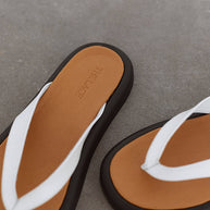 Leather slippers
