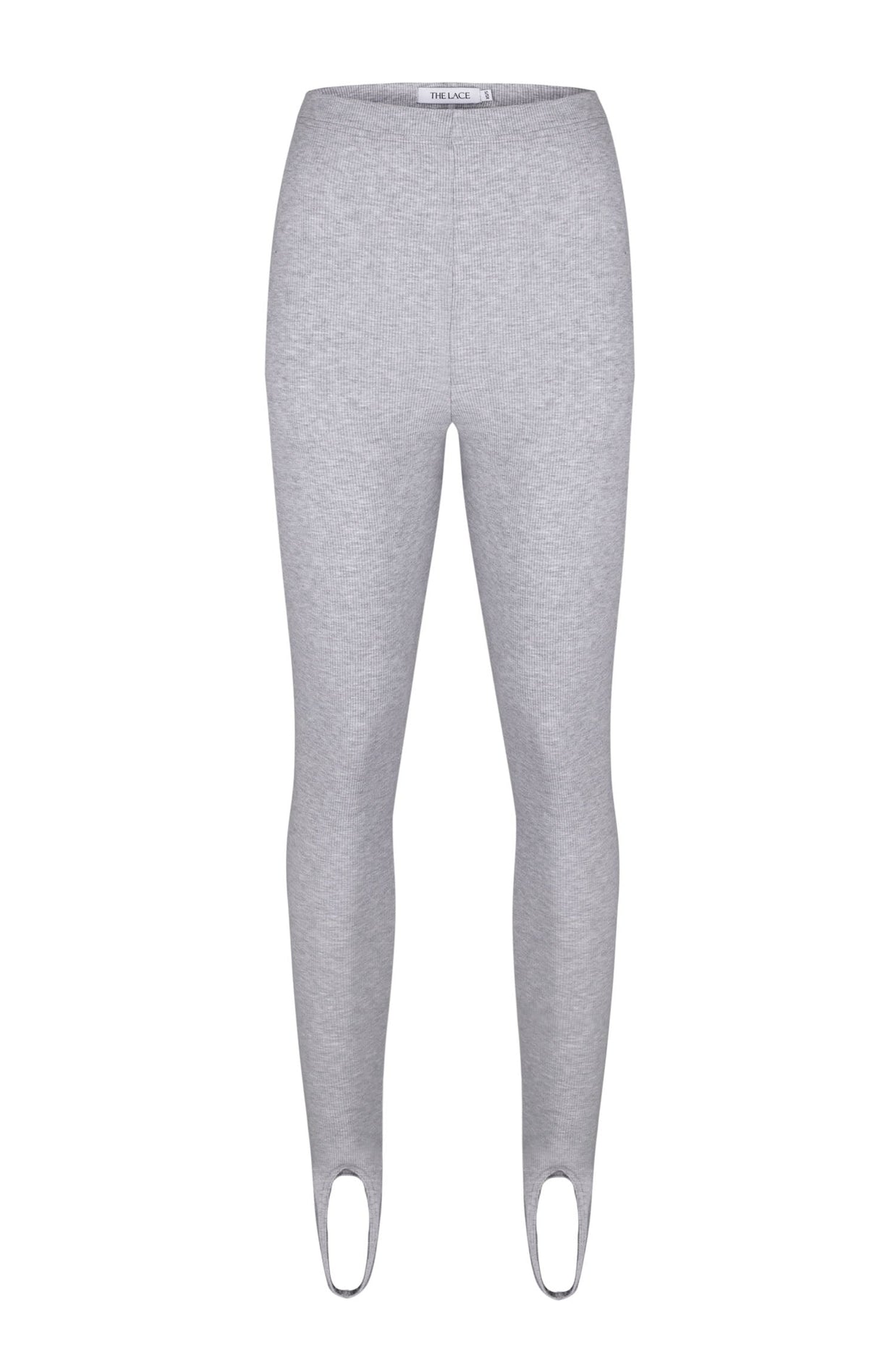 Leggings with stripes in gray