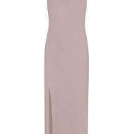 Midi sheath dress with a slit
