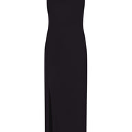 Midi sheath dress with a slit