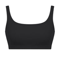 Ribbed crop top with thin straps