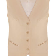 Linen classic vest