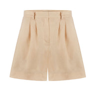 Shorts with tucks