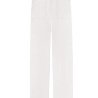 Straight fit cotton pants