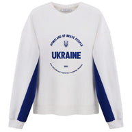 Sweatshirt with contrast sleeves