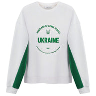 Sweatshirt with contrast sleeves
