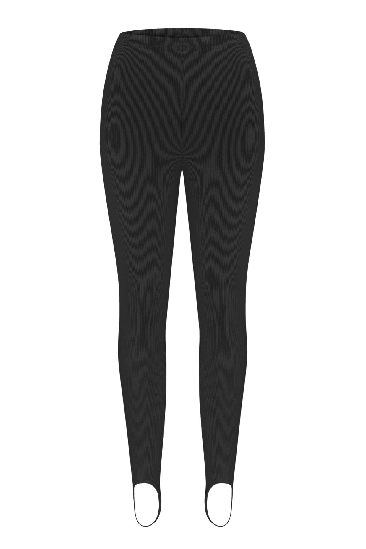Leggings with stripes in gray