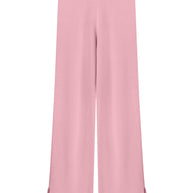 Knitted pants with cuts