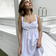 Mini sundress on wide straps