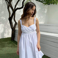 Mini sundress on wide straps