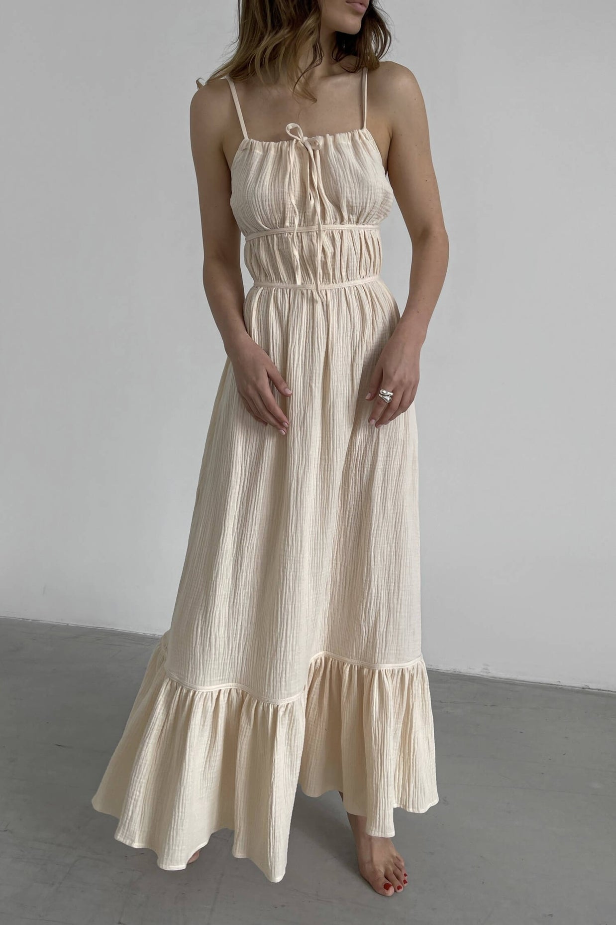 Muslin maxi sundress