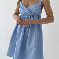 Mini sundress on wide straps