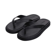 Leather slippers