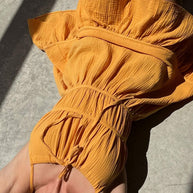 Muslin mini sundress