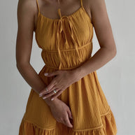 Muslin mini sundress