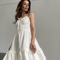 Muslin mini sundress