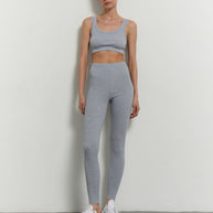 Leggings in gray melange