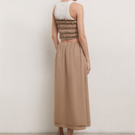 Bandeau top (eco) in beige