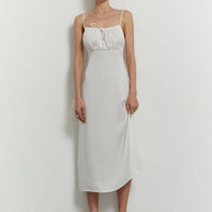 Tencel sundress with thin straps