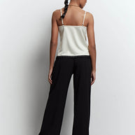 Top with lace decoration