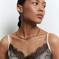 Top with lace decoration
