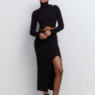 Knitted midi silhouette skirt
