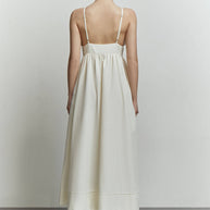 Midi sundress with thin straps