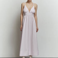 Midi sundress with thin straps