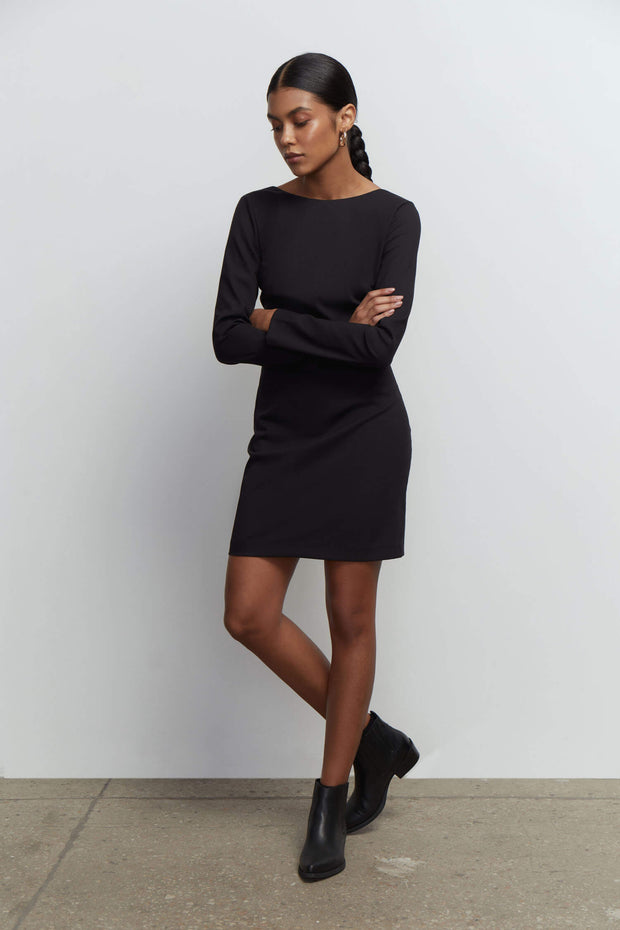 Mini dress with back cut