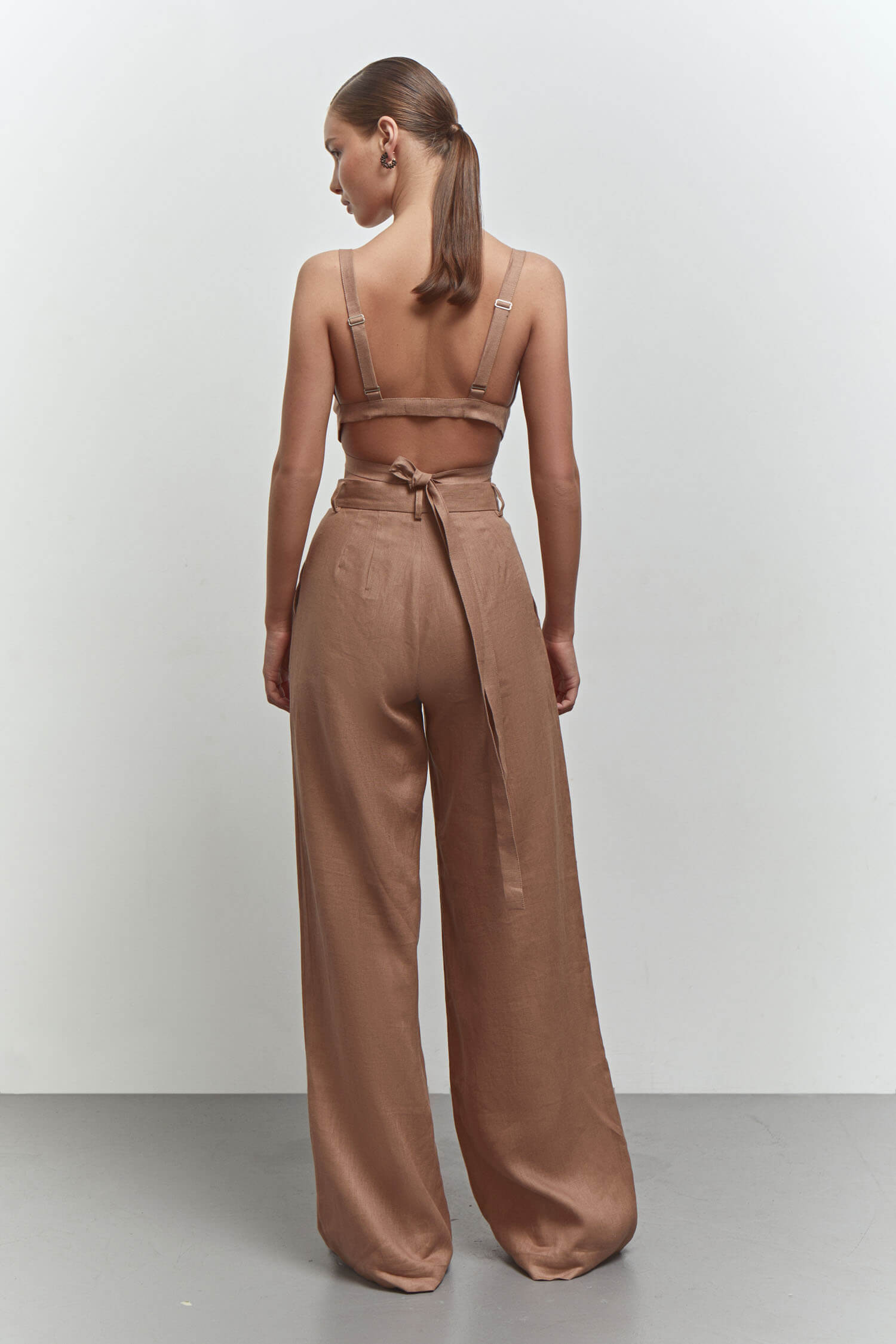 Linen criss-cross top